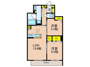 シャーメゾンリラフォートの物件間取画像